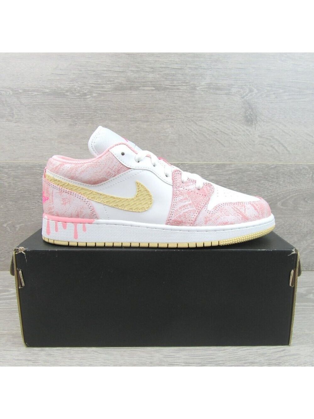 Air Jordan 1 Low Paint Drip GS Size 7Y / Womens 8.5 Sneakers NEW - Picture 2 of 16